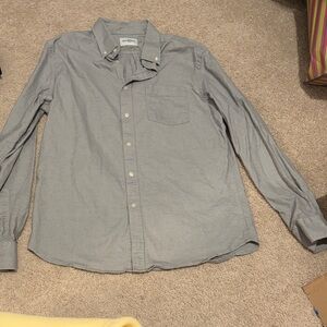 Good Fellow and Co Men's Gray Button-Up Shirt